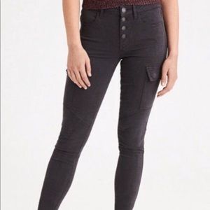 American eagle high rise cargo jeggings